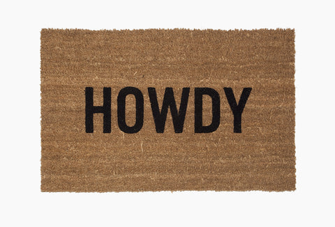Howdy Doormat AVAILABLE @ AMERICAN DESIGN CLUB