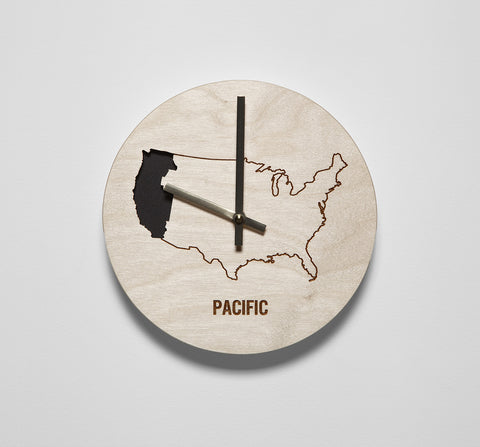 Pacific Time Zone Wall Clock